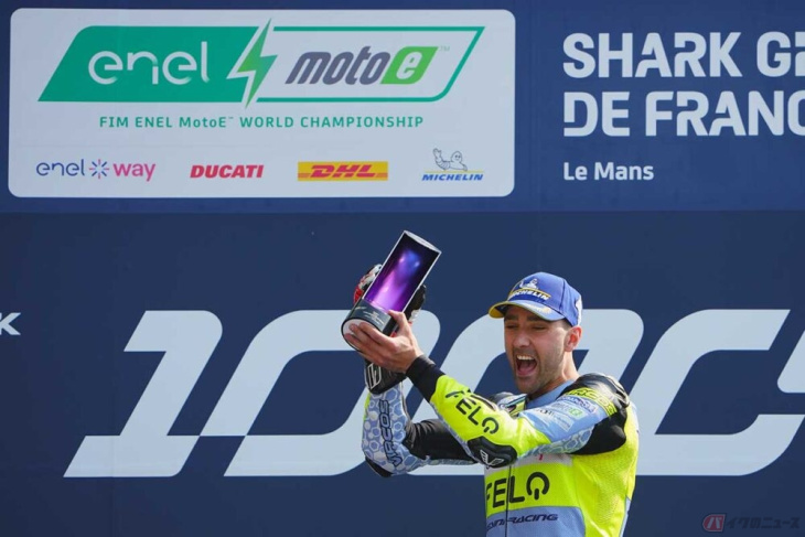 【motoe第1戦フランス大会】ドゥカティ電動レーサー「v21l」の初戦、レース2は2019年王者が優勝