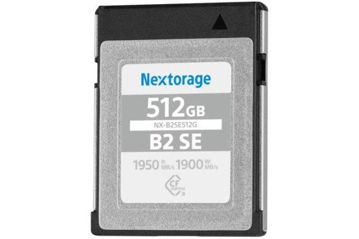 amazon, 世界最速に迫る高速性能を持つcfexpress type bメモリーカード「nextorage nx-b2se512g」