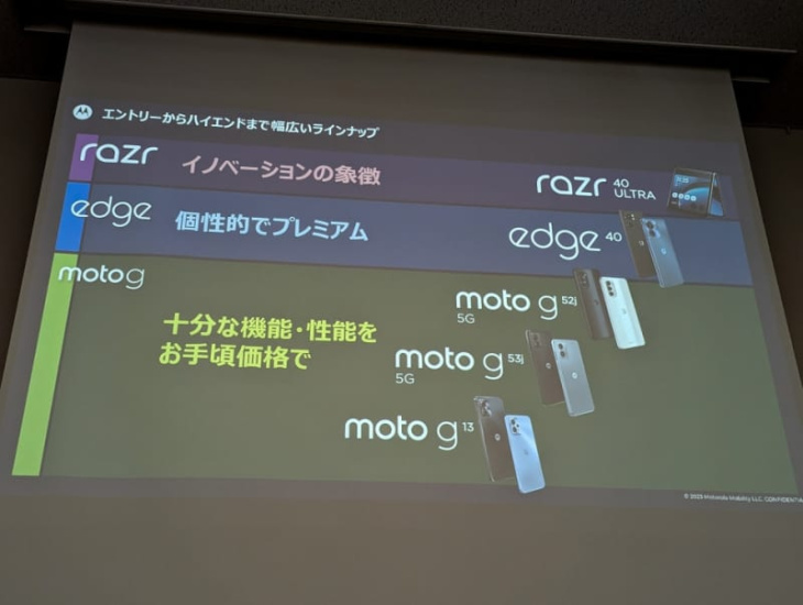 android, モトローラ「razr 40 ultra」「edge 40」発表、松原社長が見せた“ラインアップ完成”の自信とは