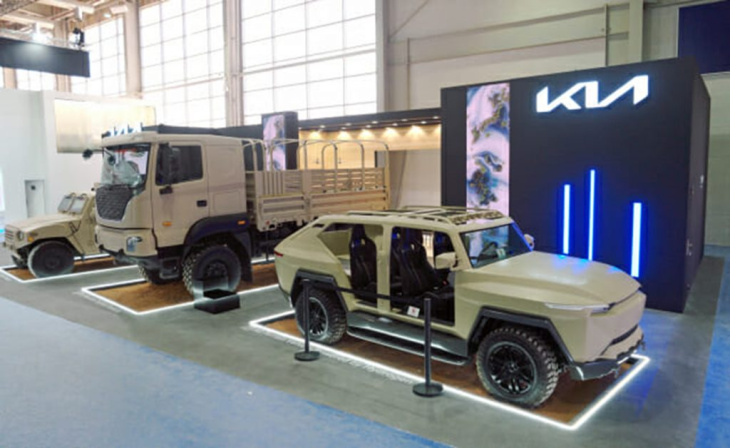 韓国・起亜自動車、サウジの防衛産業展示会で水素燃料電池車など公開