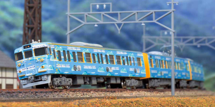 瀬戸内海ブルーを基調としたデザインのラッピング列車「setouchi train」がnゲージ鉄道模型で登場