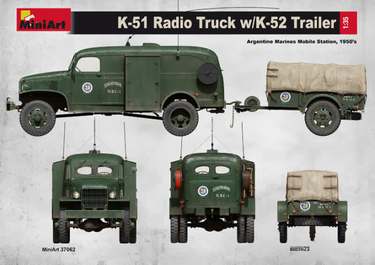 プラモデル「t-55 アルファウ/エニグマ」と「k51 通信トラック（k-52 トレーラー付属）」が9月発売